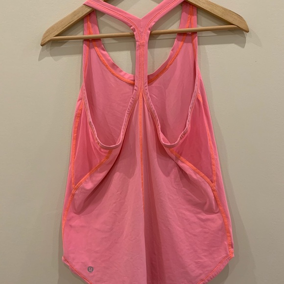 Lululemon neon pink tank size 6 - Picture 3 of 3